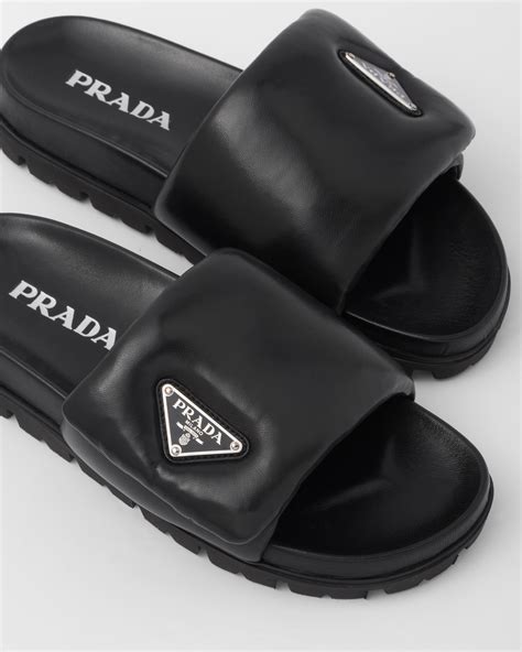 prada soft slides|Prada slides on sale.